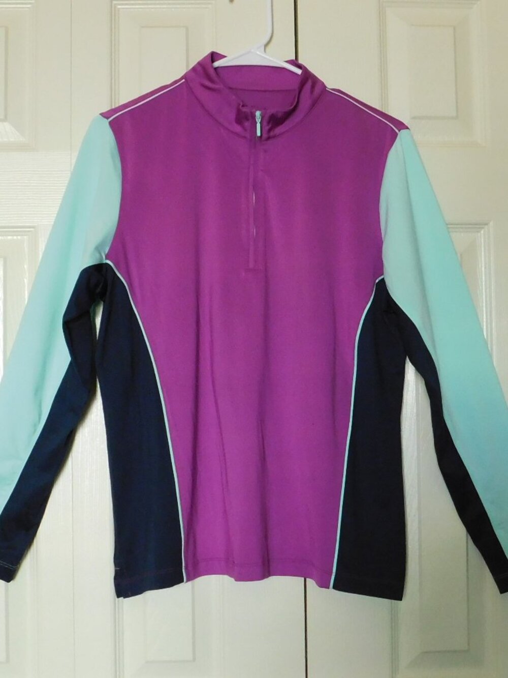 PETER MILLAR Womens Performance 1/4 Zip Pullover Golf Athletic Top UPF 50+ Large